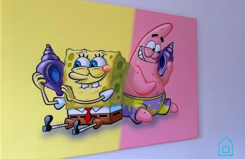 Siedlce House | Spongebob Room 10 Min to Old Town Gdańsk,PKP & Shopping Mall