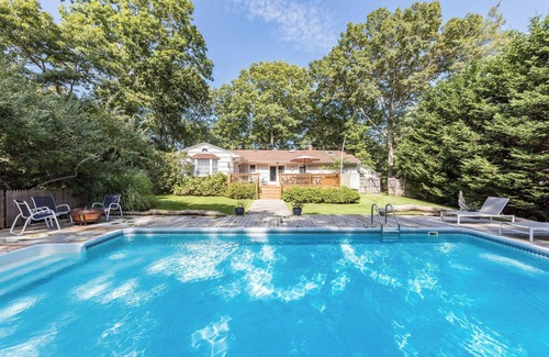 Springs House | Springs Oasis Pool, Fenced Yard, 6 Mins to Beach, 3BR Retreat