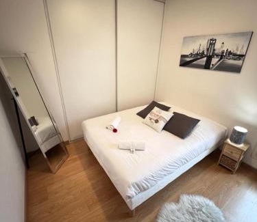 Echirolles Apartment | Standing, balcon avec vue, clim, tt équipé confort