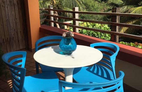 Bajura Apartment | STAY LOVE PLAY at Fusion Beach Villas GARDEN studio, 1/2 mi west of Jobos Beach