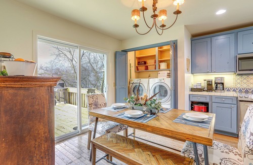 Mountain View House | Steps to White River: Mountain View Home w/Deck!