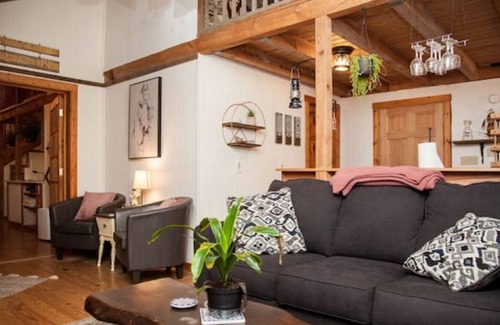 Mills River Cabin | Storybrooke Cabin- Pond, Outdoor Fireplace, Trails