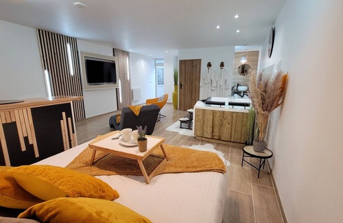 La Bassee Apartment | Studio Avec spa Privatif Tout Confort à L'abri des Regards