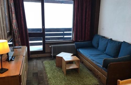 Val Claret Apartment | Studio avec vue montagne et lac à Tignes, balcon, cuisine équipée, TV - FR-1-449-41