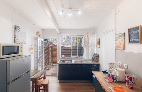 L'Ermitage-les-Bains Apartment | STUDIO CASSIA, 300m from the beach
