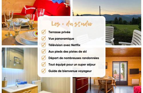 Sondernach Apartment | Studio cosy avec vue panoramique sur les Vosges