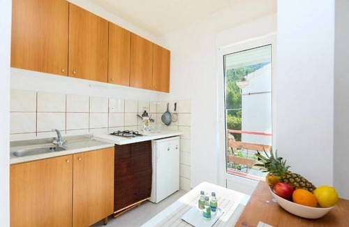 Mljet Apartment | Studio flat with balcony and sea view Cove Sutmiholjska, Mljet (AS-22318-a)