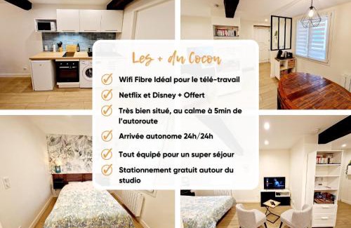 Cailloux-sur-Fontaines Apartment | Studio fonctionnel avec Wi-Fi idéal séjour Pro ou à deux