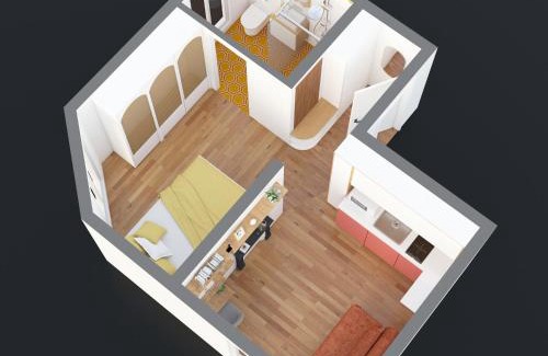 Porte de Clichy Apartment | studio lumineux - Jonquière