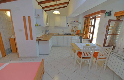 Veli Losinj Apartment | Studio mit Terrasse und Klimaanlage