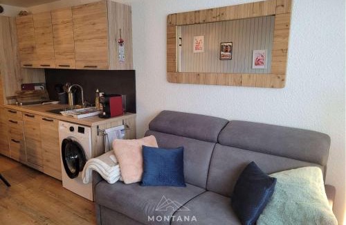 Le Grand-Bornand Apartment | Studio rénové avec cabine pour 4 pers, calme à Le Grand-Bornand - FR-1-458-199