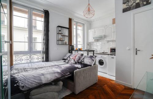 Quartier de la Roquette Apartment | Studio rénové cosy metro Paris 2pers wifi