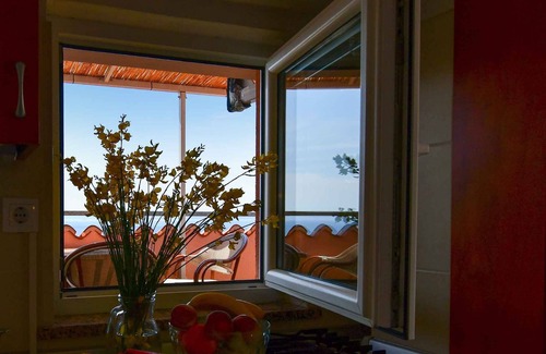 Stara Baska Apartment | Studio With air conditioning and sea view