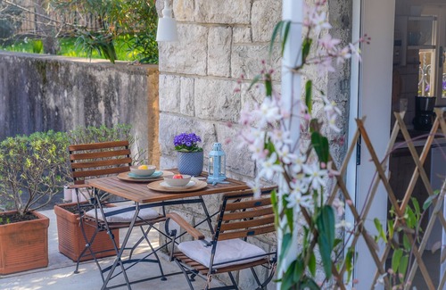 Opatija Villa | Studio with private garage, center, seaview, private terrace