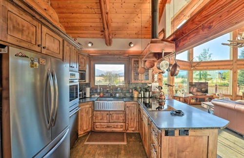 Driggs Cabin | Stunning Driggs Retreat w/Private Hot Tub & Pond!