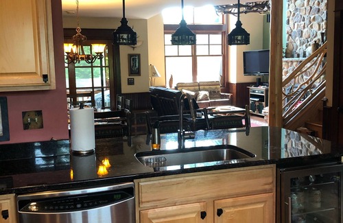 Lake Placid House | Stunning Lake Placid family friendly cozy wooded townhome minutes from town