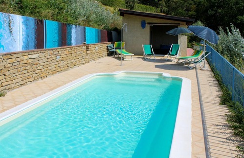 Cossano Belbo House | Stunning private villa for 10 people with A/C, private pool, patio and pets allowed