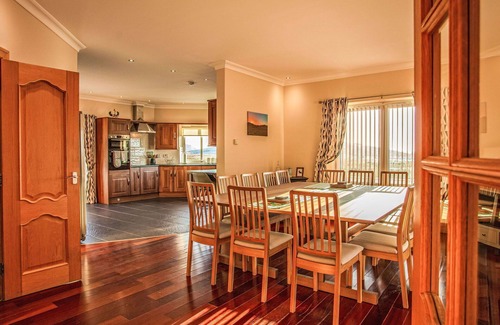 Aisgernis House | Stunning private villa for 17 guests with WIFI, hot tub, TV, patio and panoramic view