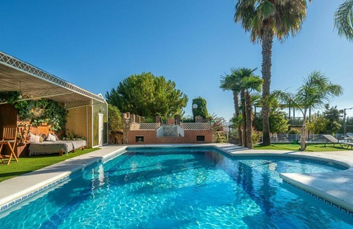 Baena Villa | Stunning private villa with hot tub, A/C, private pool, WIFI, TV, patio and pets allowed