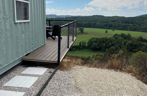 King's River Township Apartment | Stunning River View Shipping Container near Eureka Springs