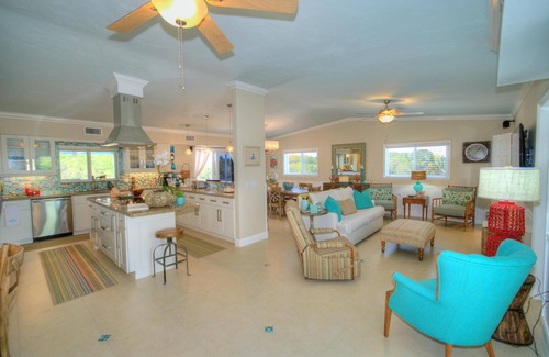 Anglers Park House | Stunning Three Level House on Key Largo Canal with a heated pool and roof deck.