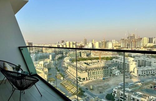 Jumeirah Village Circle Apartment | Stylish 1BR Apartment with Balcony & Cityscape Views in Binghatti Heights