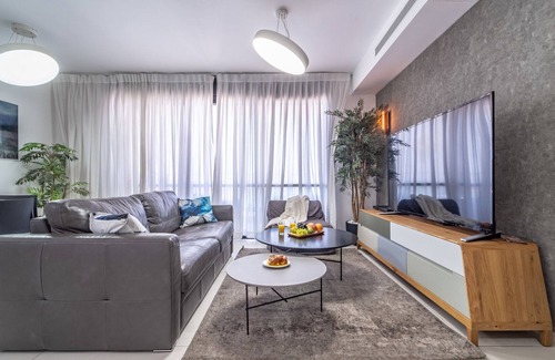 Haifa Apartment | Stylish 1BR Beach-Front Apt w Sea View Balcony