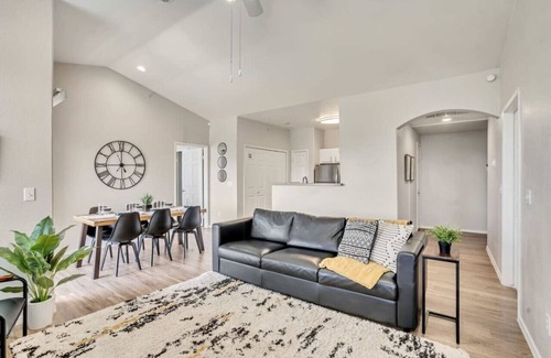 Clearfield Apartment | Stylish 2BR Apt with Twin over King Bunk, Pool, and Fitness Center, Close to Hill AFB