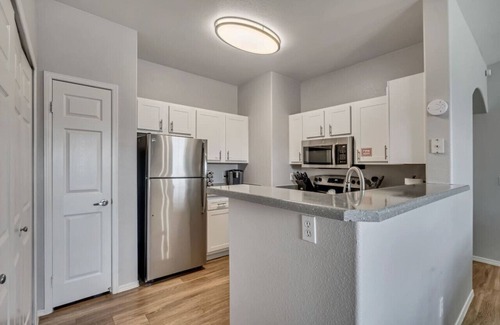 Clearfield Apartment | Stylish 2BR Apt with Twin over King Bunk, Pool, and Fitness Center, Close to Hill AFB