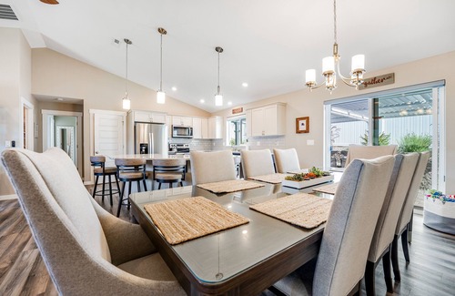 Manson House | Stylish, Dog-Friendly Home w/a Private Pool, Hot Tub, Free WiFi, & Central AC