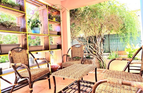 Solanas Apartment | Stylish home with patio 4 min walk to the beach