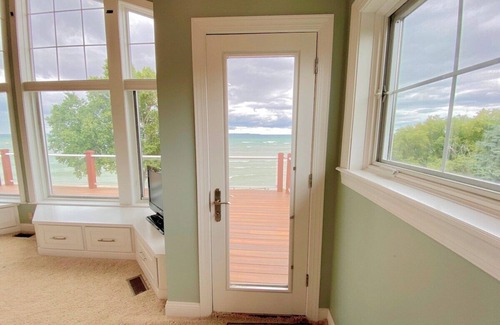 Charlevoix House | Stylish Home with Private Beach Views, Hot tub