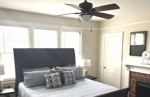 Olde Town Augusta House | Stylish & Modern Downtown Home w/ Arcade Area & Balcony Views