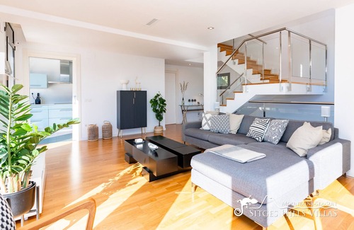 Olivella Villa | Stylish Villa Solaris with Heated Pool, quiet area