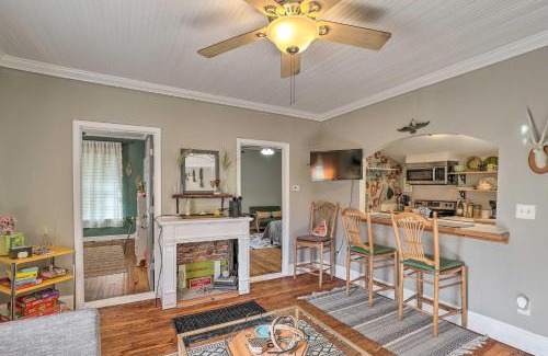 Woodfin House | Stylish Woodfin Home with Backyard and Fire Pit