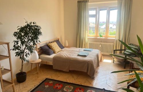 Vrsovice Apartment | Stylový a slunný byt s uměleckým nádechem v blízkosti centra