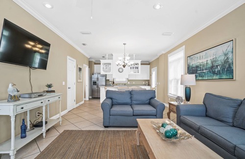 Lullwater Beach House | Summer Towne 7 - Beach only 150 Steps Away! Pet Friendly, Pool, Free Golf Incl