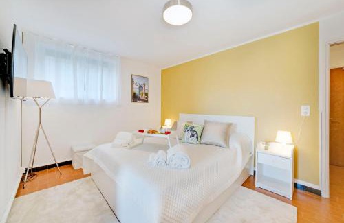 Pregassona Apartment | Sunflowers, Monte Brè & WiFi, Free Parking