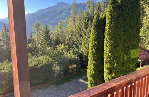 Martigny-Combe Apartment | Sunny Flat in Mountain Chalet with Panoramic Views