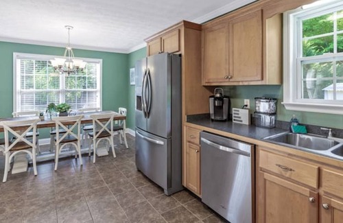 Flintstone House | Sunny Flintstone Haven with large deck, pool, hot tub, and game room!