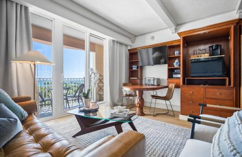 Palm Coast Apartment | Sunny Hammock Beach Condo Balcony with Ocean Views!
