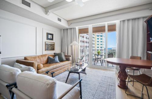 Palm Coast Apartment | Sunny Hammock Beach Condo Balcony with Ocean Views!