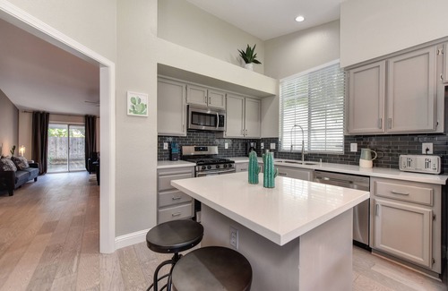 Southwestern Sacramento House | Sunny House Near Downtown Old Town Airport Yard Barbecue Shopping Zoo