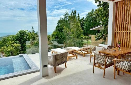 Ko Pha-ngan Villa | Sunset 3 Bedroom Sea View Villa with Infinity Pool in Chalok Ban Kao