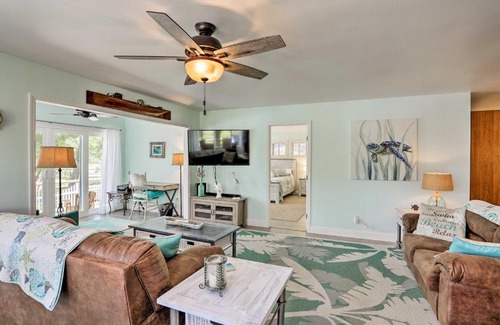 Sea Trail House | Sunset Beach Home with Lake Views, 3 Mi to Coast