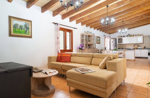 Llubi Villa | Sunset Finca Son Sitges - Finca with fenced swimming pool, children's playground and barbecue area