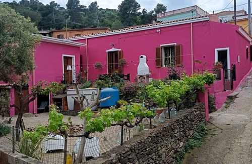 Torpe House | Svens-Chalet Budoni for 8 persons sea view, garden, 2 fireplaces, 3 Doubleroom