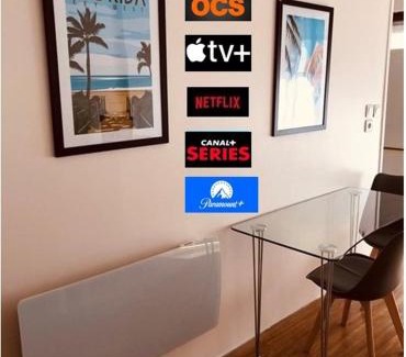 Saint-Pierre - Rene II - Bonsecours Apartment | T2 tout confort avec 1 chambre TV avec canal séries netflix Dazen Bein sport apple TV OCS paramount prime vidéo