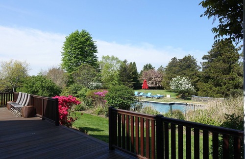Bridgehampton House | Tastefully Decorated and Lushly Landscaped Family Retreat with 60' Pool