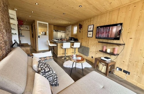 Praz-sur-Arly Apartment | Terrace, parking, tv, ski locker, 30m², Praz sur Arly